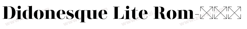 Didonesque Lite Rom字体转换 Didonesque Lite Rom字体转换